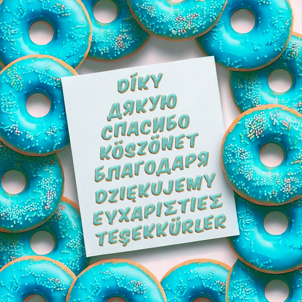 Blue Donuts Font
