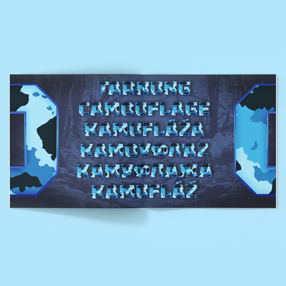 Boys Camouflage Font