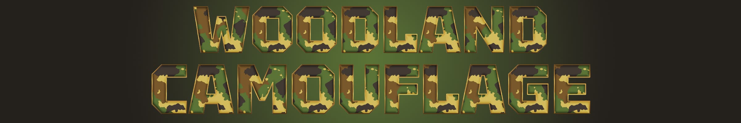 Logo of Woodland Camouflage Font