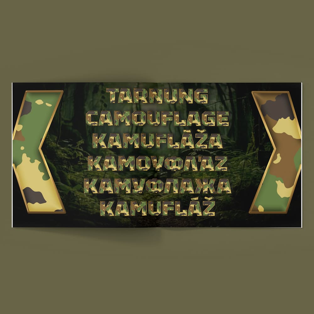 Woodland Camouflage Font